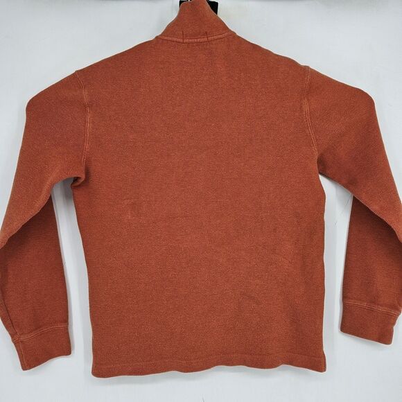 Polo Ralph Lauren Sweater Mens Small Long Sleeve Orange 1/4 Zip Cotton‎ Preppy - Picture 5 of 11